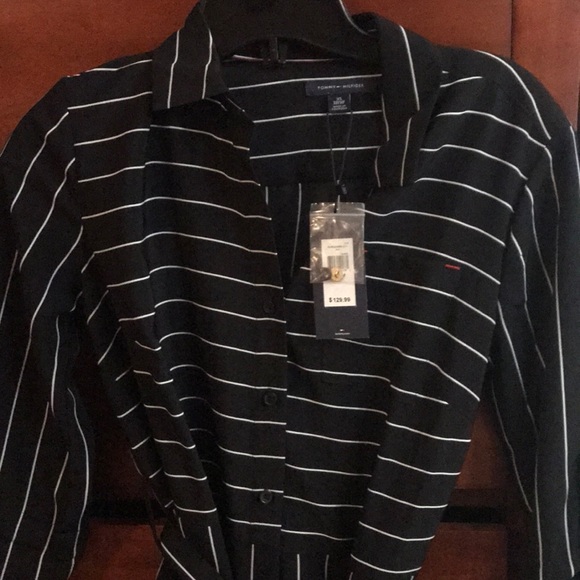 Tommy Hilfiger black striped dress - Picture 2 of 2